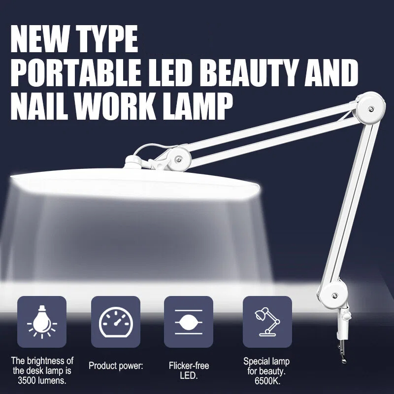 Desk Setup Modern - 24W LED Desk Lamp with Clam