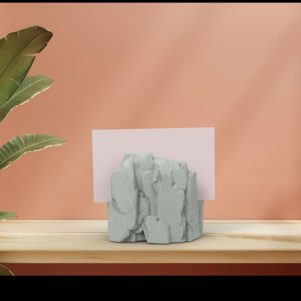Desk Setup Home - Mountain-Shaped Business Card Holder Silicone Mold,