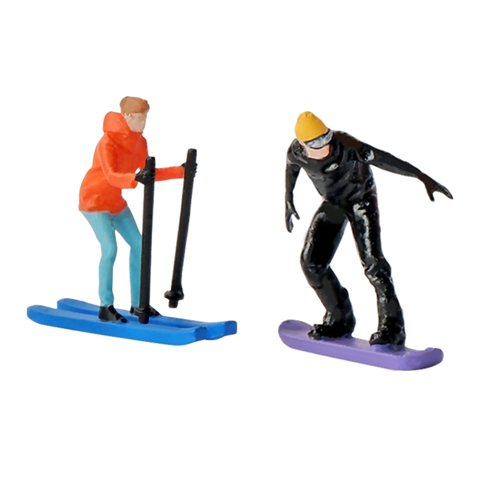 Desk Setup Modern - 1/64 Scale Miniature Model Skiing Figures