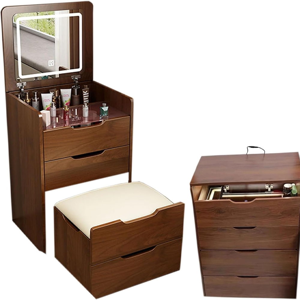 Desk Setup In Small Bedroom - 3 in 1 Vanity Desk with
