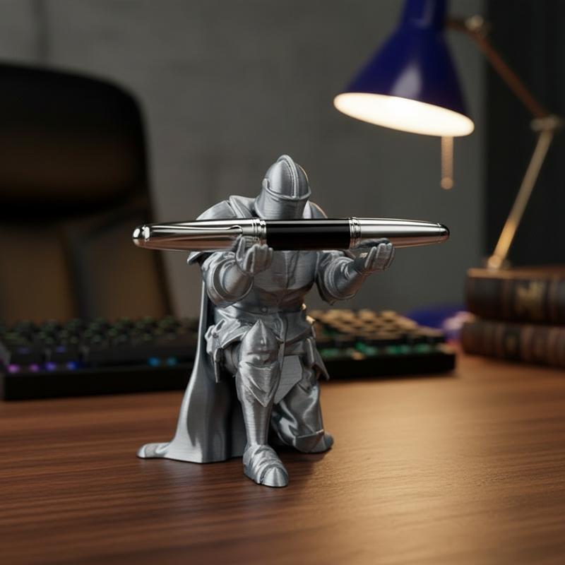 Desk Setup Home - Knight Pen Holder Creative Desk Organizer