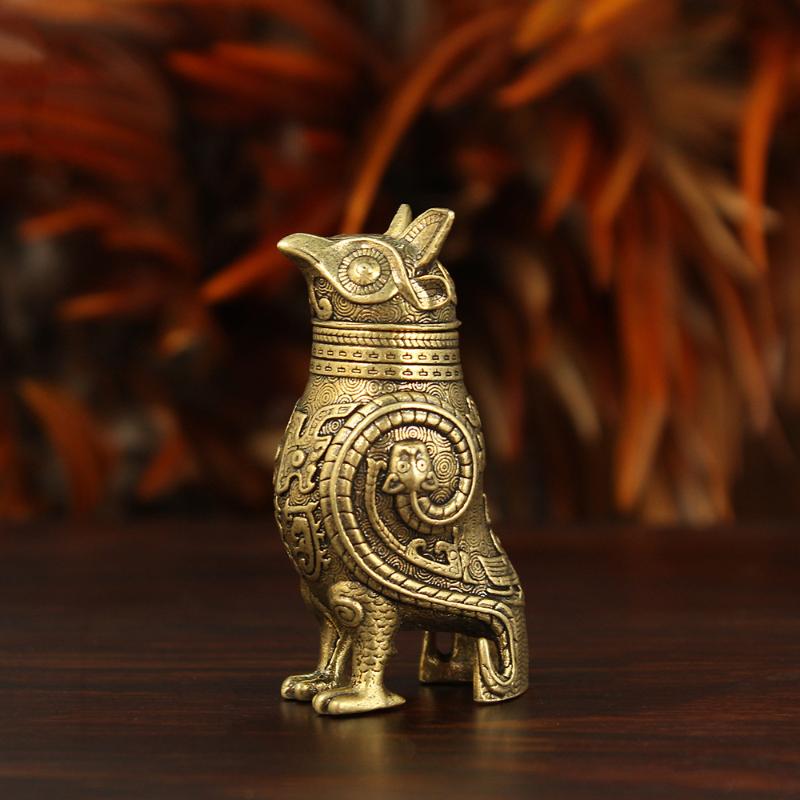 Desk Setup Retro - ●Ancient Owl Zun Bronze Vessel Retro