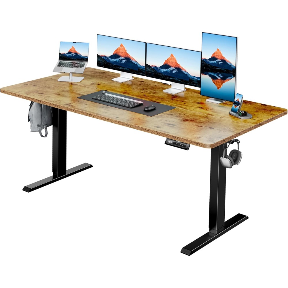 Desk Setup Headphone Stand - HUANUO 63 x 28 Electric Standing