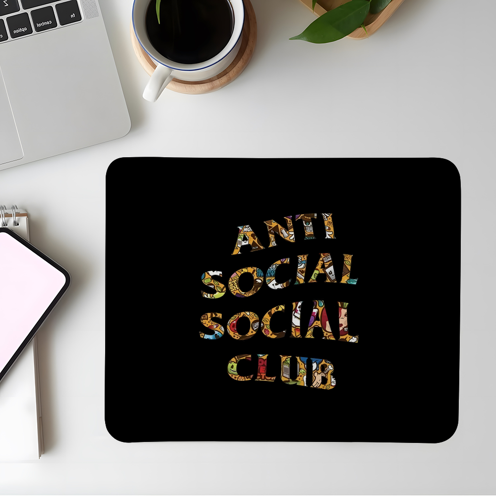 Rubber Mat Desk - ANTI SOCIAL SOCIAL CLUB Mouse Pad