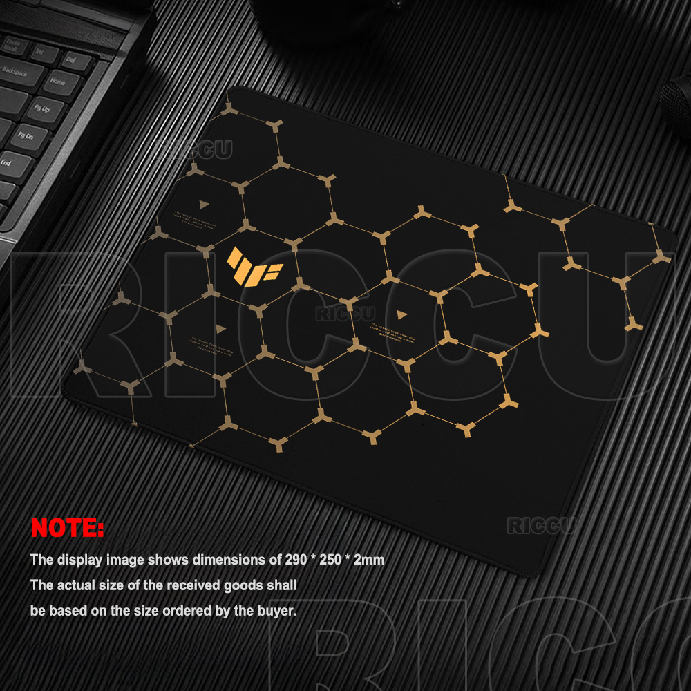 Desk Setup Gadgets - Hexagon TUF Gaming Mouse Pad Rubber