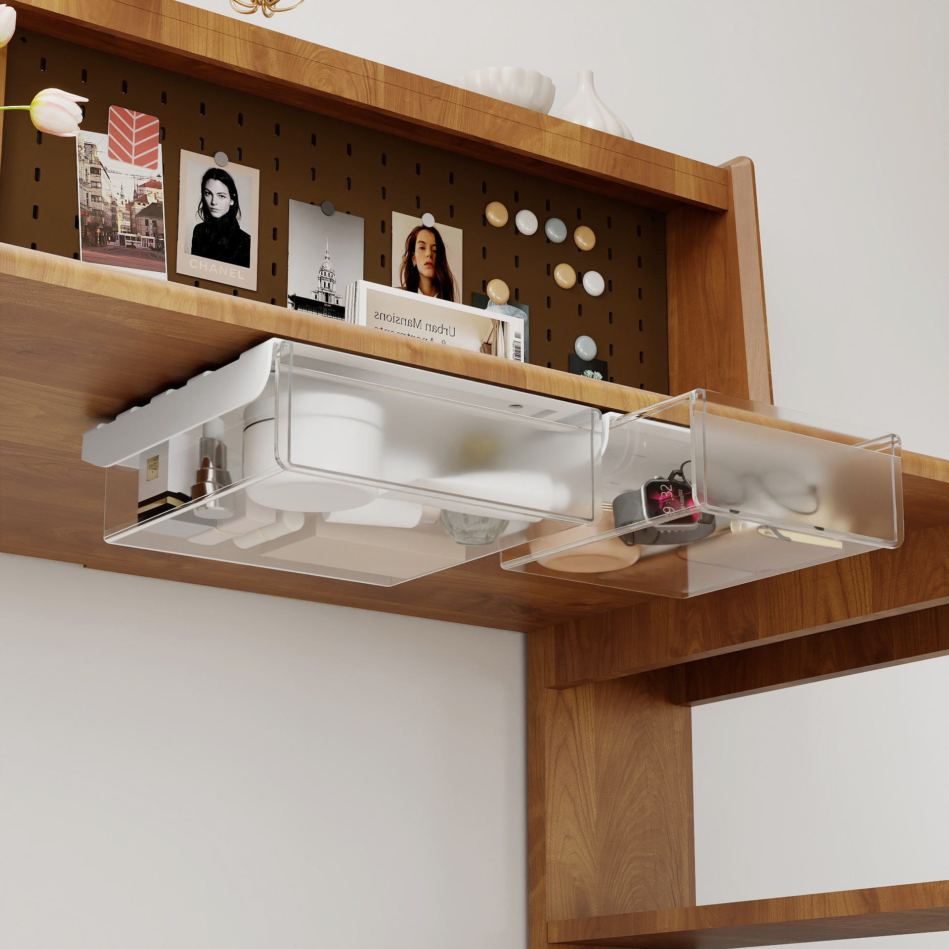 Under Desk Hidden Drawer Syste - Desk Setup For Studying のレビューと価格