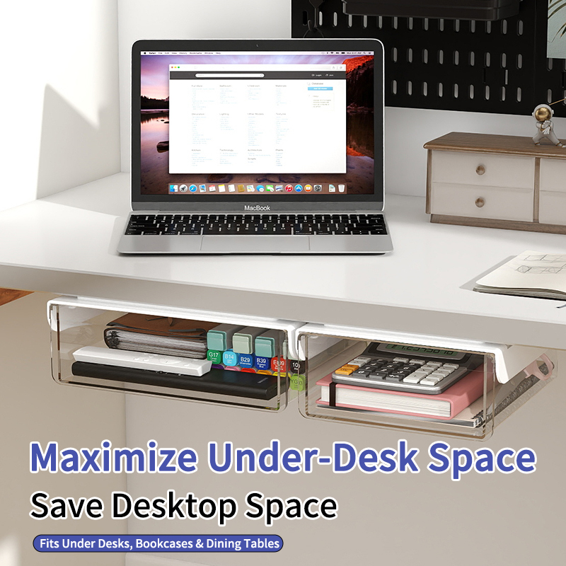 Under Desk Hidden Drawer Syste - Desk Setup For Studying のレビューと価格