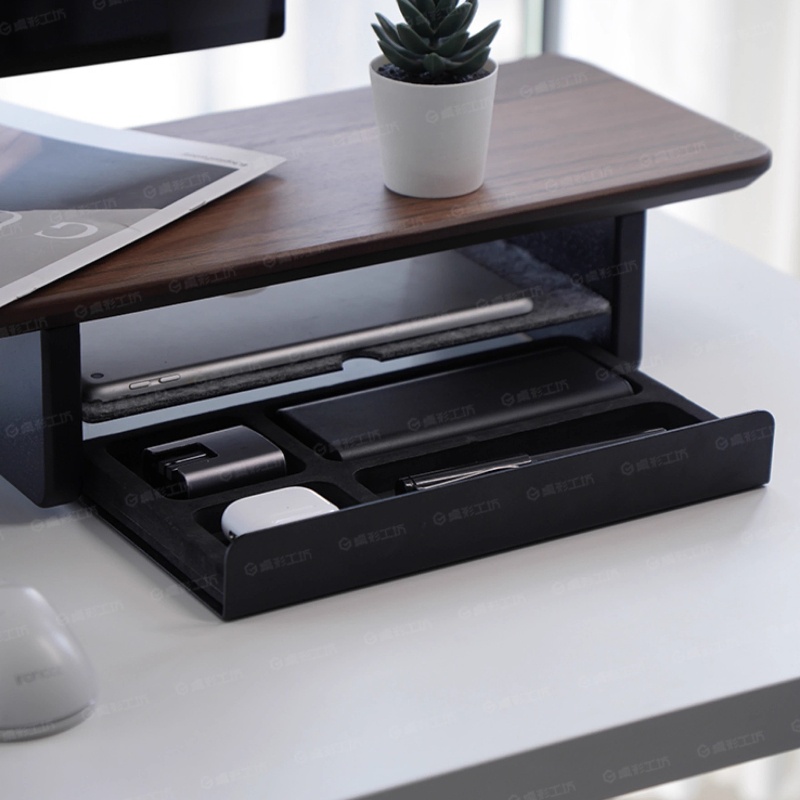Monitor Stand Riser Storage Dr - Desk Setup Home のレビューと価格