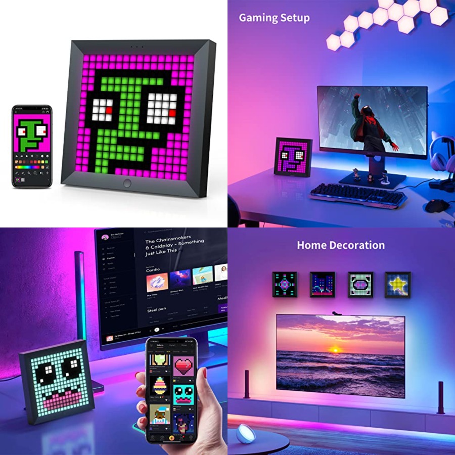 LED Light Pixel Display Panel  - Desk Setup Desk のレビューと価格