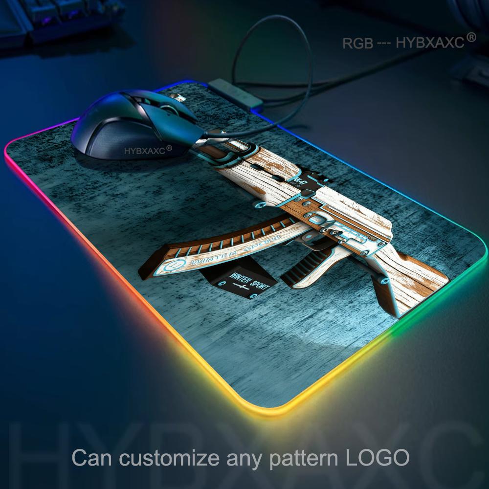 RGB LED Cs Go Mouse Pad Gaming - Desk Setup Gadgets のレビューと価格