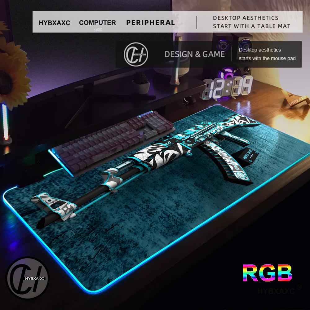RGB LED Cs Go Mouse Pad Gaming - Desk Setup Gadgets のレビューと価格