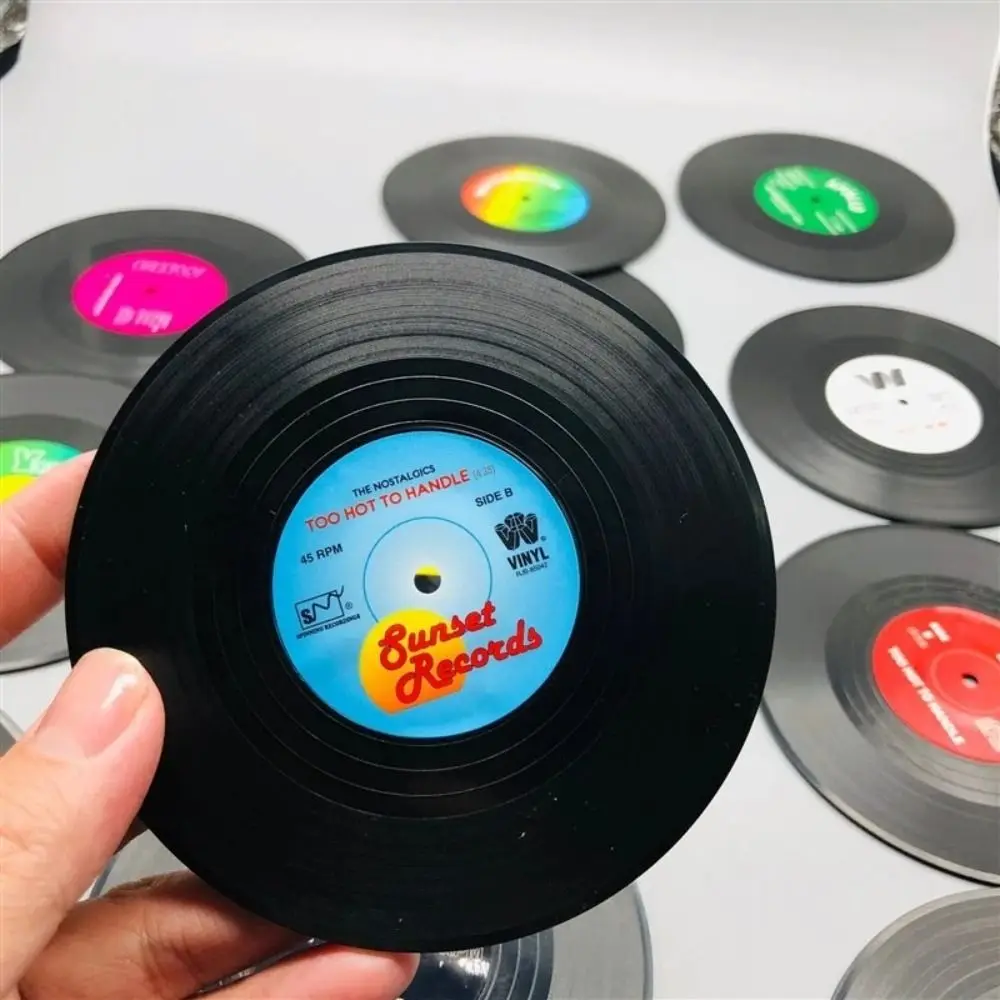 Newest 6pcs Record Cup Mat Pla - Desk Setup Retro のレビューと価格