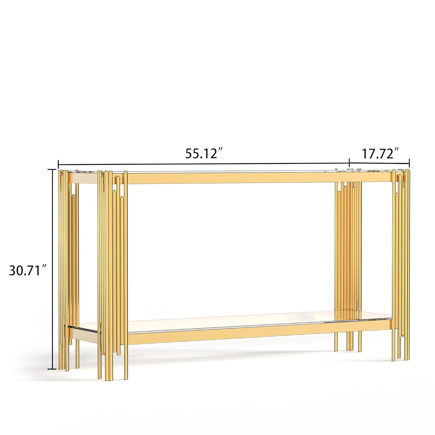 Glass Console Table, Modern En - Desk Setup Modern のレビューと価格