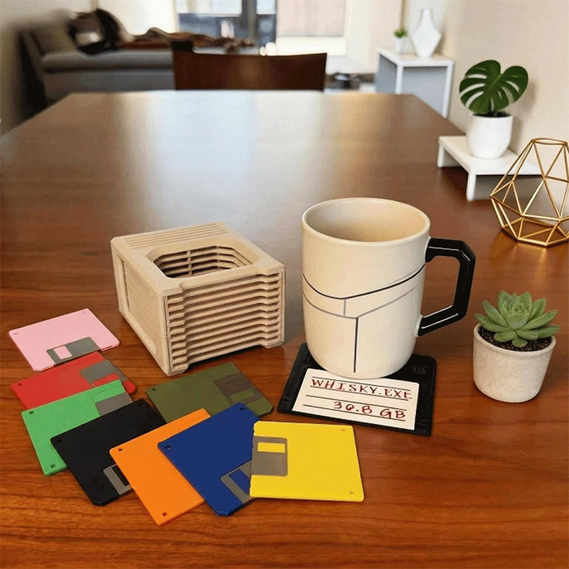 6pcs Retro Floppy Disk Shaped  - Desk Setup Retro のレビューと価格