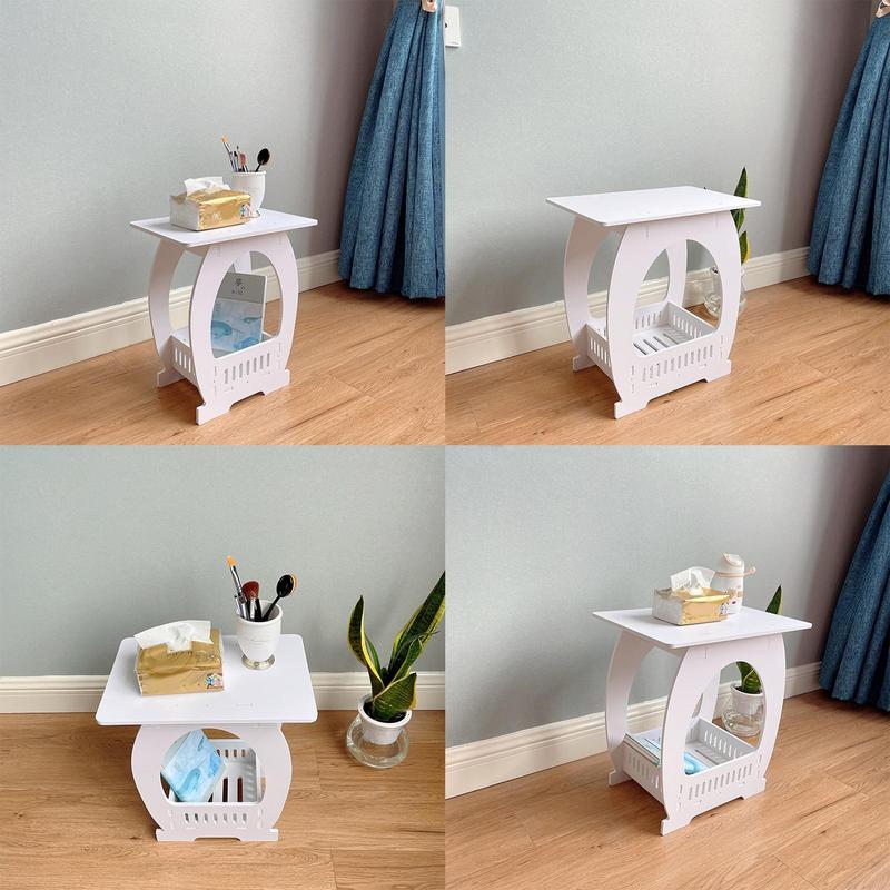 End Table White Nightstand Cof - Desk Setup Modern のレビューと価格