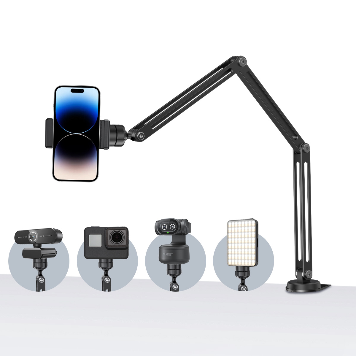 EMEET Adjustable Boom Arm 1.5K - Desk Setup Streaming のレビューと価格