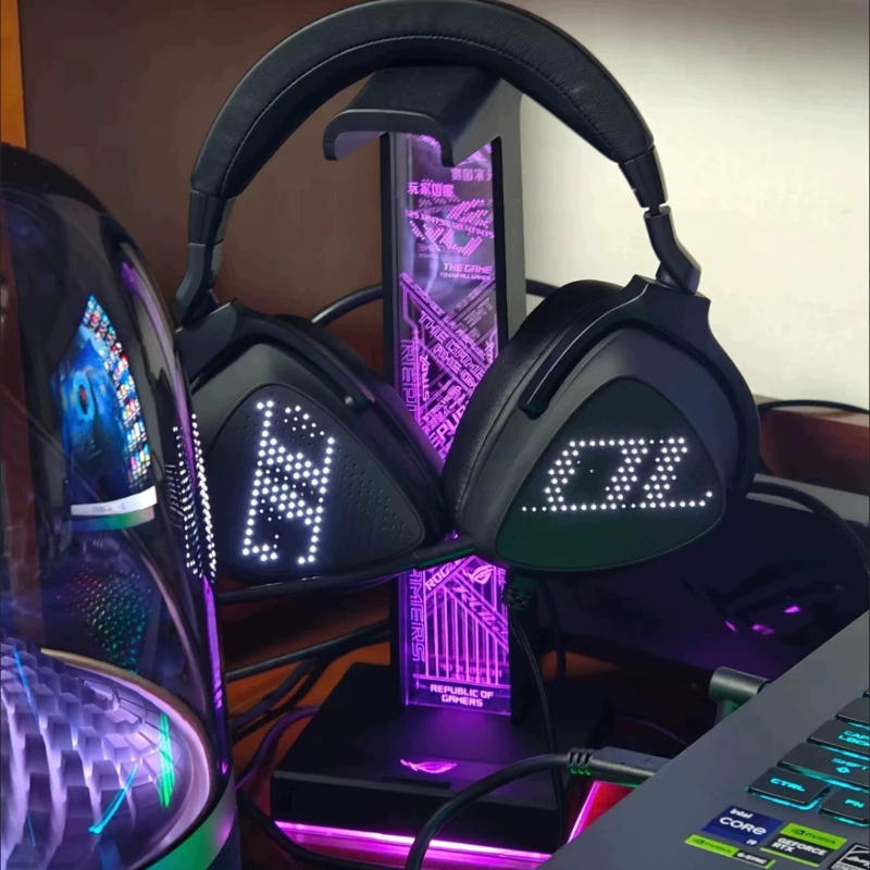 RGB Gaming Headphone Stand wit - Desk Setup Headphone Stand のレビューと価格