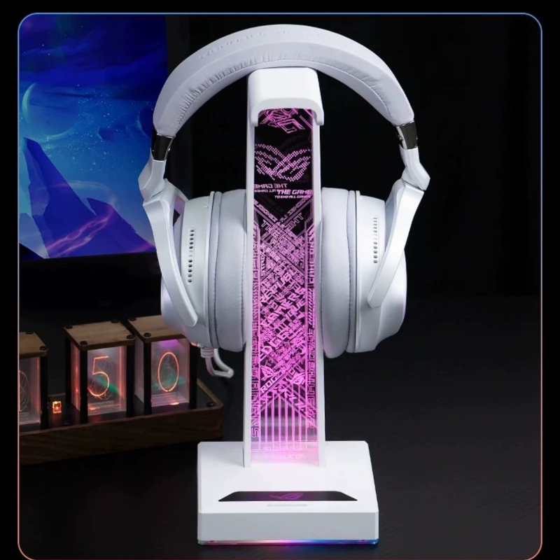 RGB Gaming Headphone Stand wit - Desk Setup Headphone Stand のレビューと価格