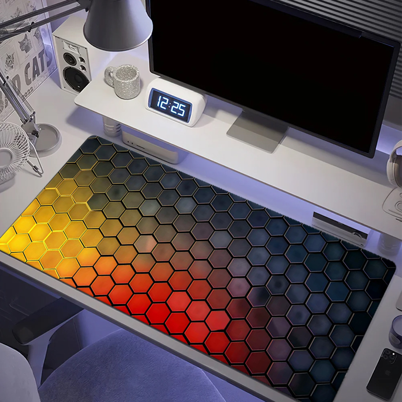 Honeycomb Series Mouse Pad Lar - Rubber Mat Desk のレビューと価格