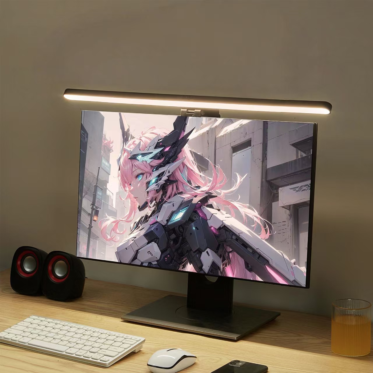 LED Monitor Light Hanging Desk - Desk Setup For Studying のレビューと価格
