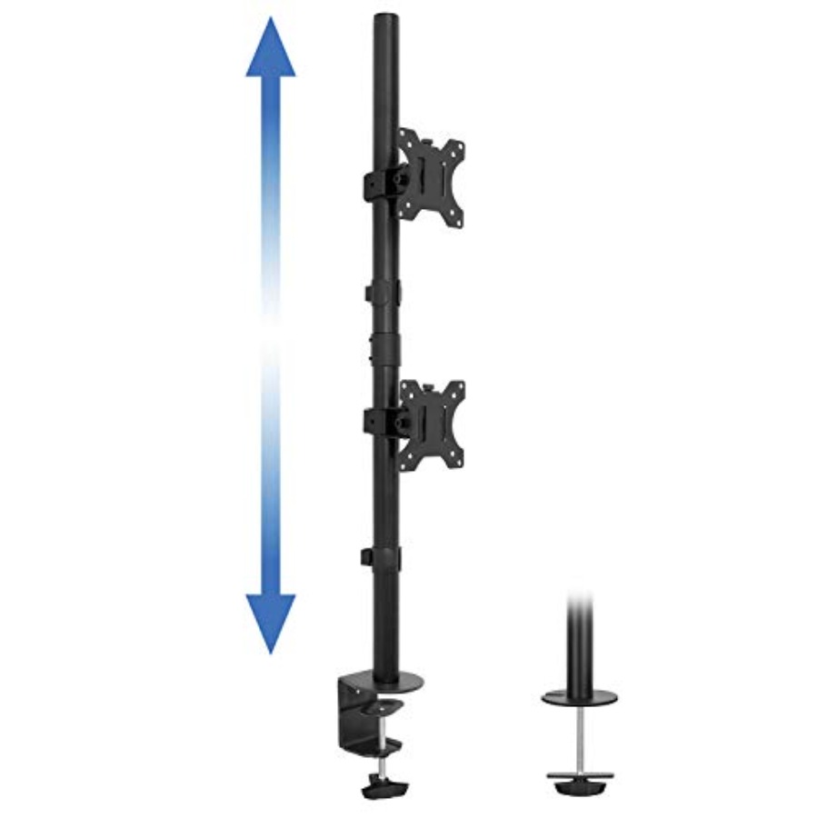 Vertical Dual Monitor Mount fo - Desk Setup Dual Monitor のレビューと価格