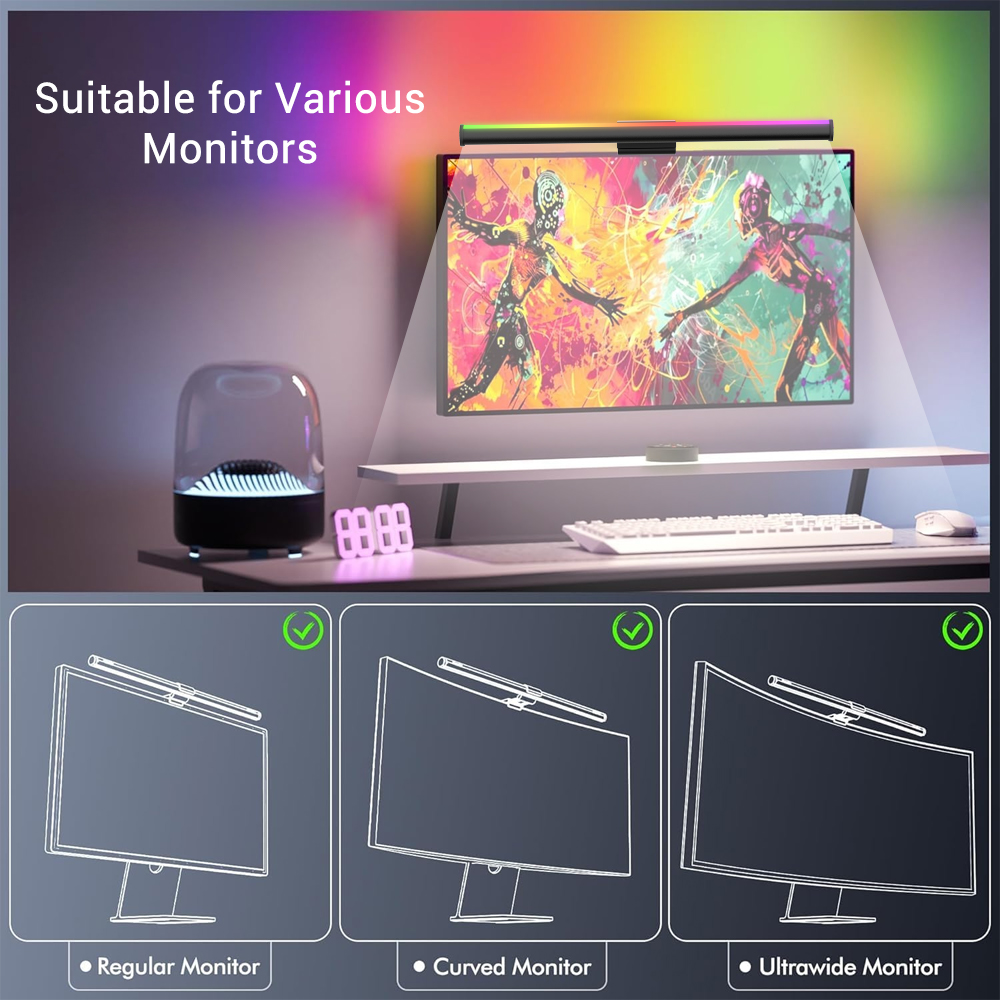 Screen Hanging Lamp Monitor Li - Desk Setup Gadgets のレビューと価格