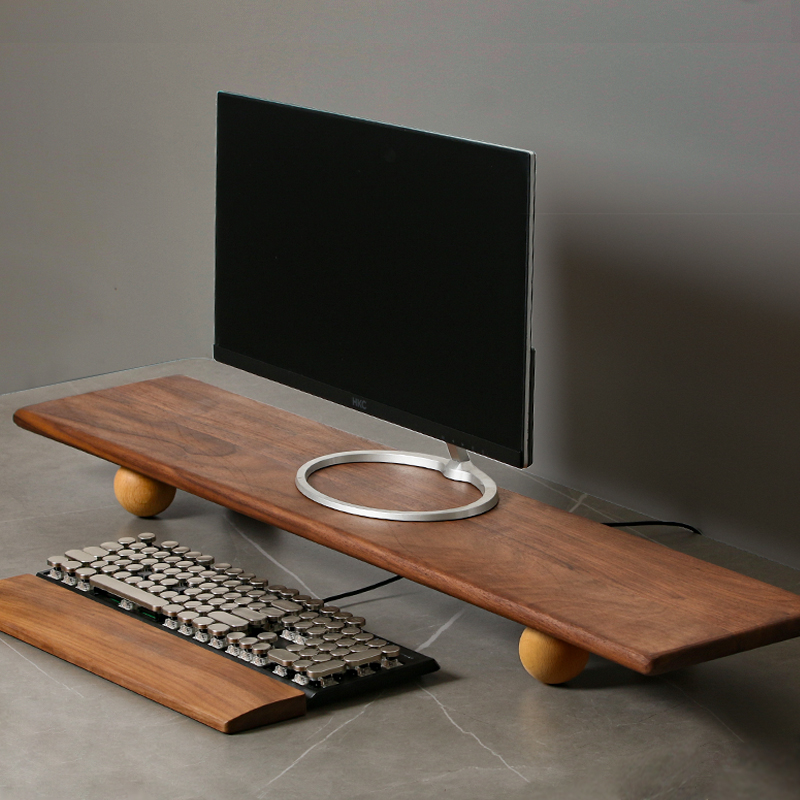 Natural Wood Desktop Riser Dua - Desk Setup Dual Monitor のレビューと価格