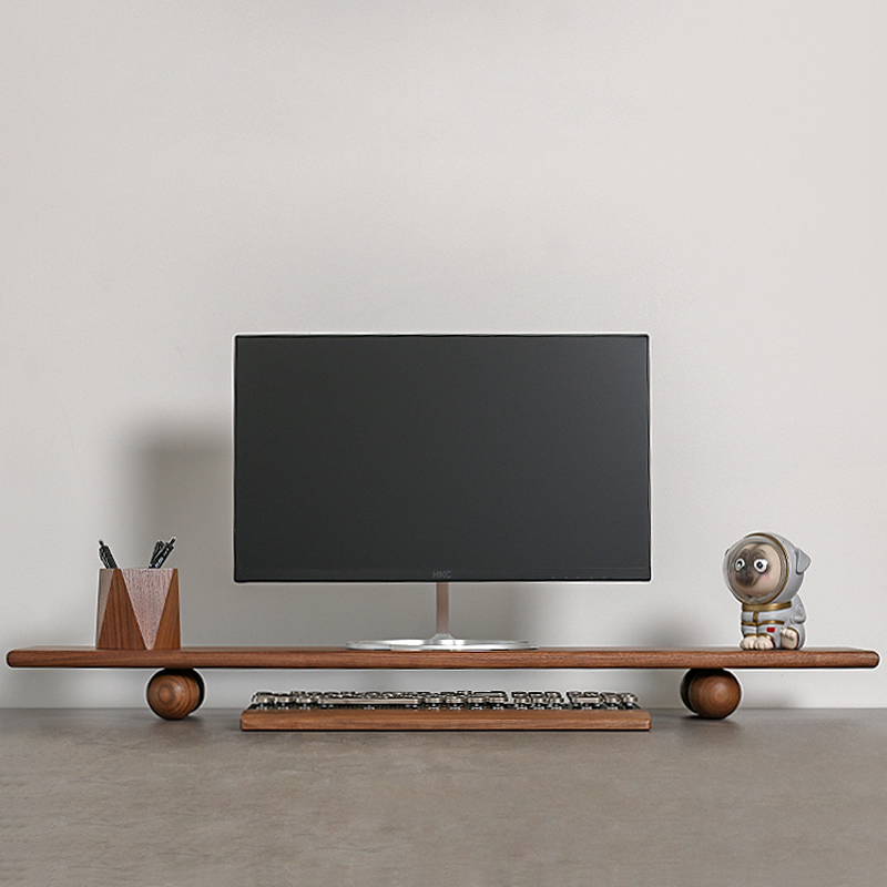 Natural Wood Desktop Riser Dua - Desk Setup Dual Monitor のレビューと価格