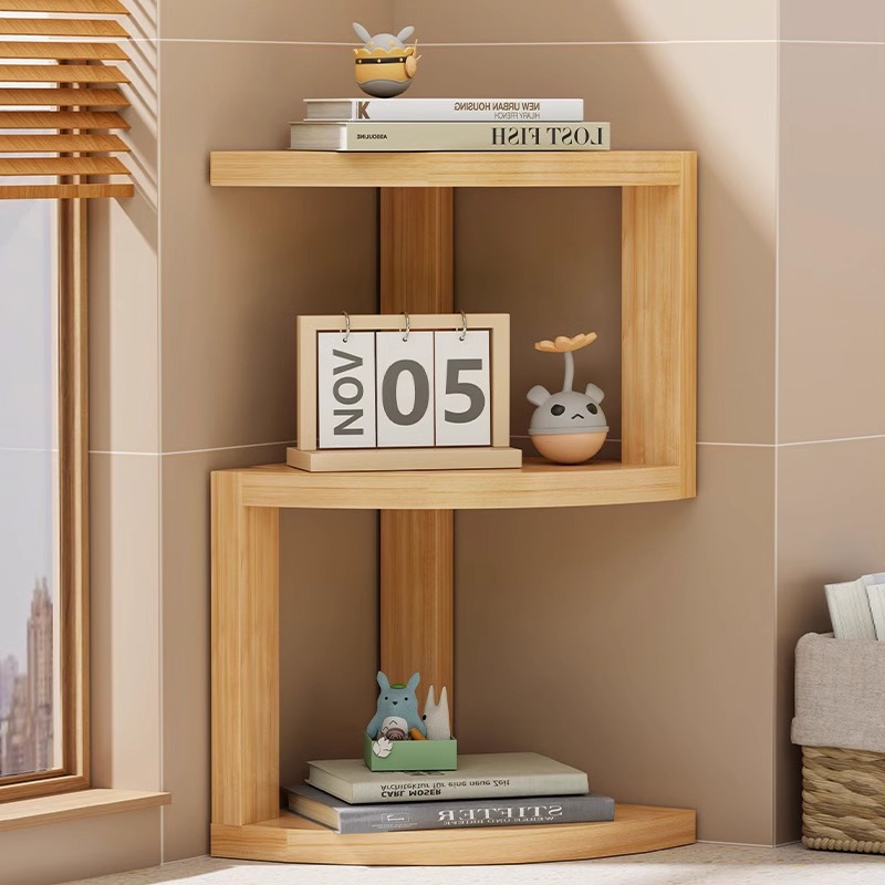 Corner Storage Holders Wooden  - Desk Setup Home のレビューと価格