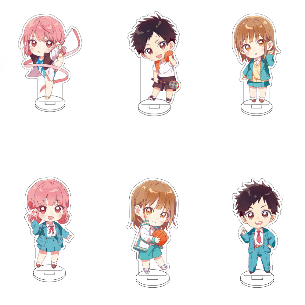 10CM Anime Blue Box Figure Sta - Desk Setup Cute のレビューと価格