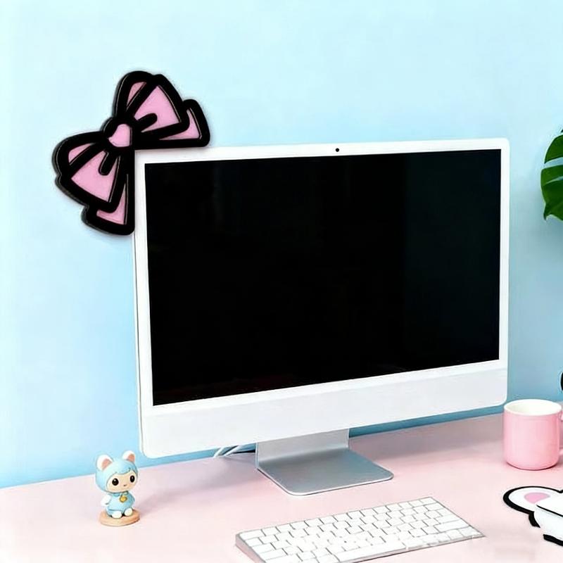 New 1/2Pcs Wooden Bowknot PC A - Desk Setup Home のレビューと価格