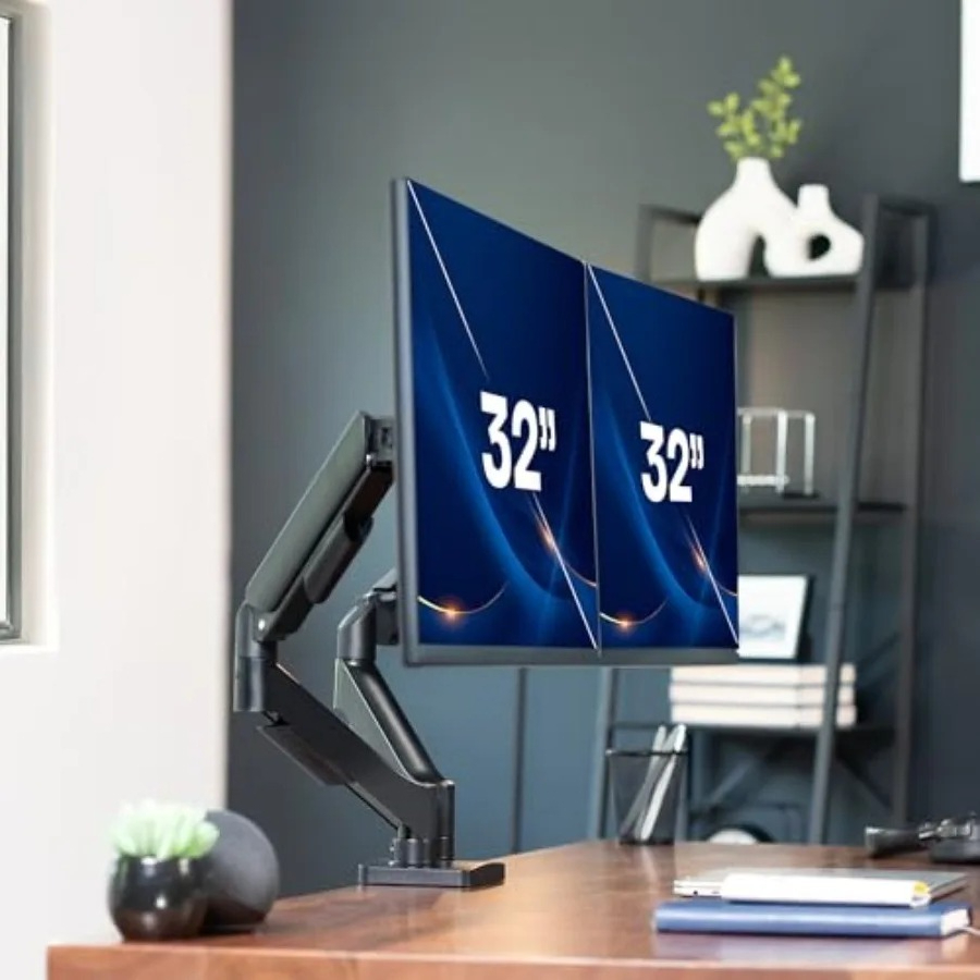 Dual Monitor Stand, Fully Adju - Desk Setup Dual Monitor のレビューと価格
