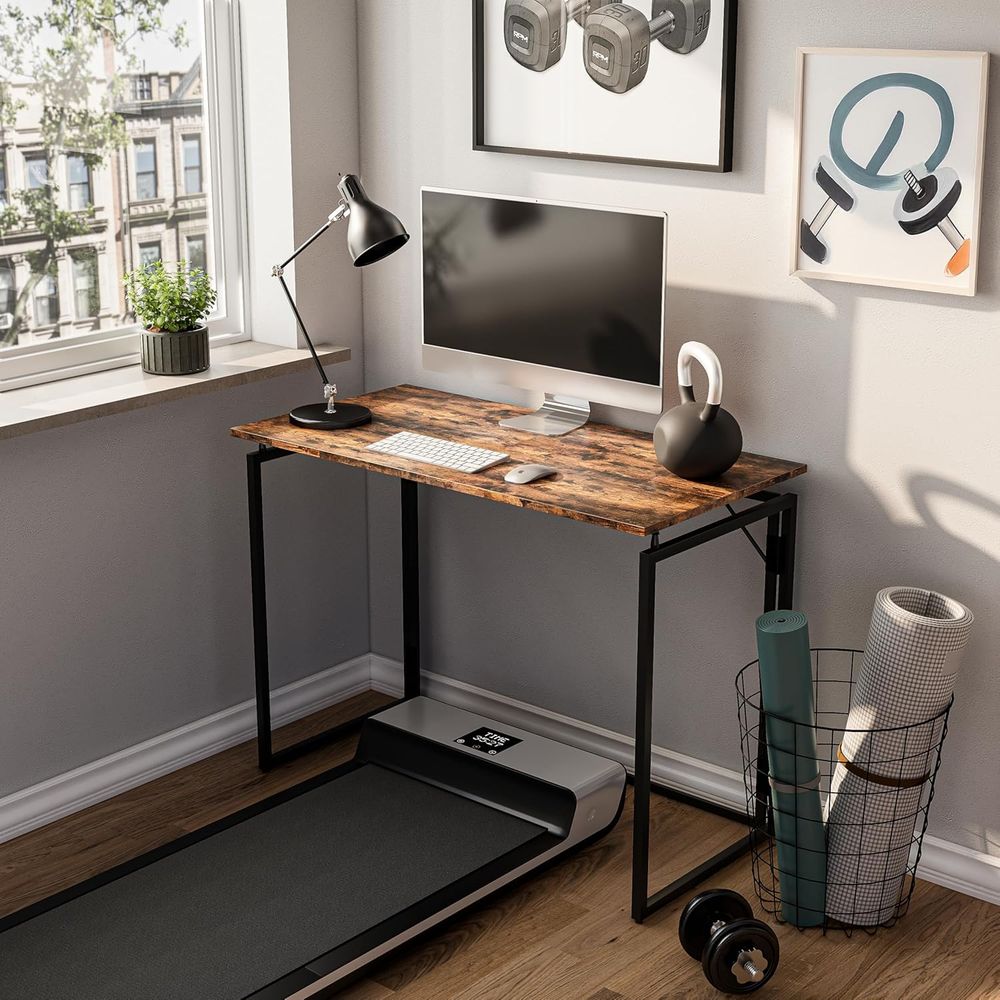 Space-Saving Wooden Folding De - Desk Setup For Studying のレビューと価格