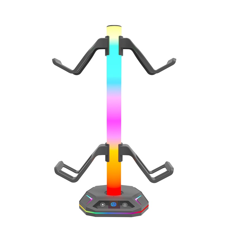 RGB Gaming Headset Stand with  - Desk Setup Headphone Stand のレビューと価格