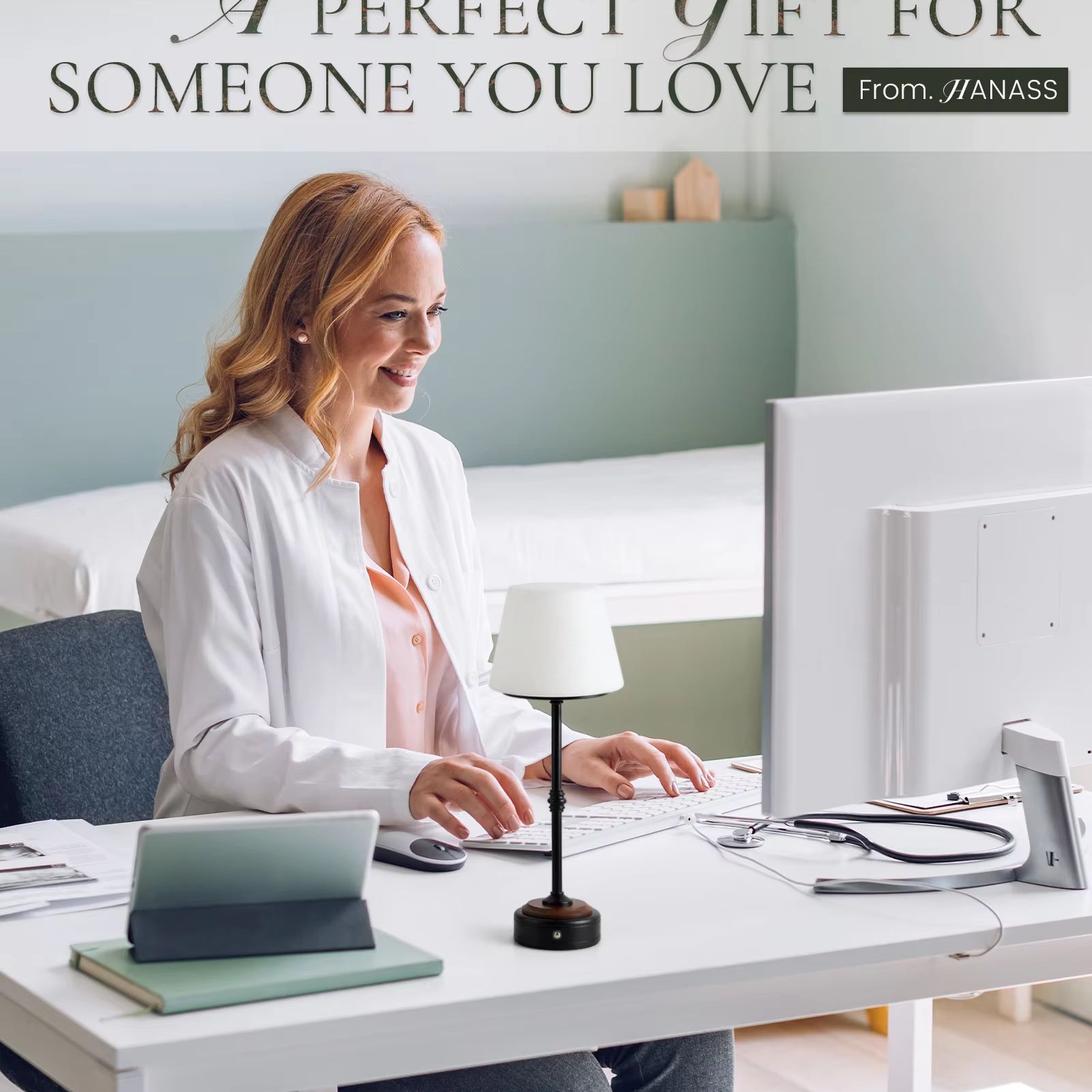 Cordless Table Lamps Set of  5 - Desk Setup Modern のレビューと価格