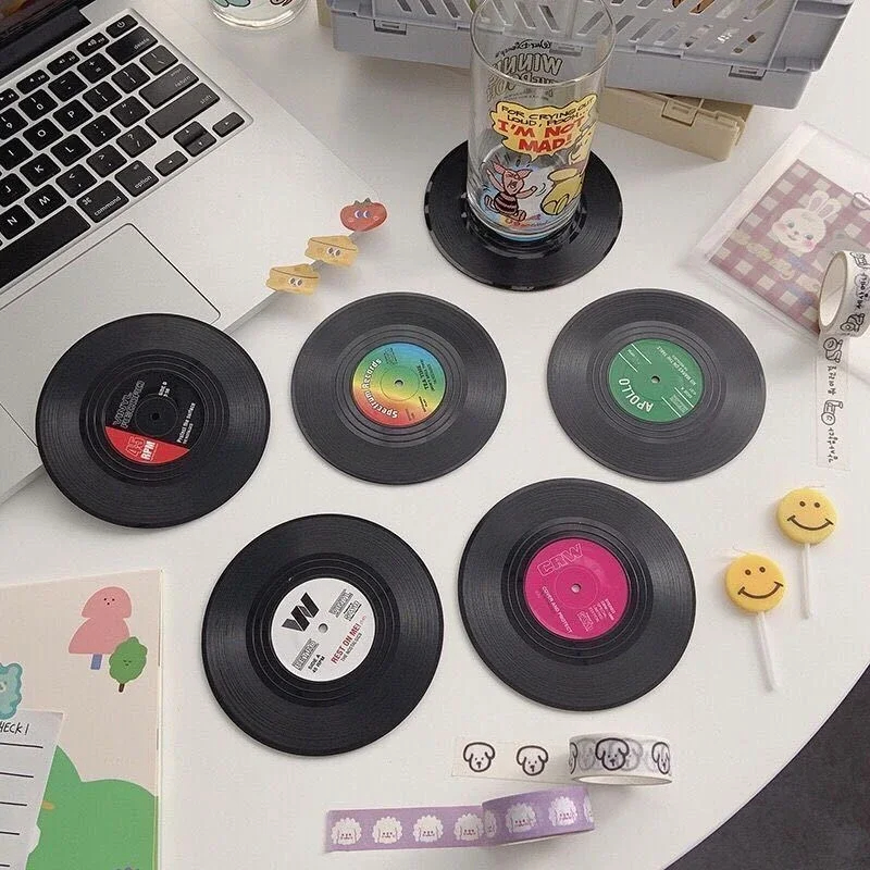 6/12pcs Vintage Mug Coaster Co - Desk Setup Retro のレビューと価格
