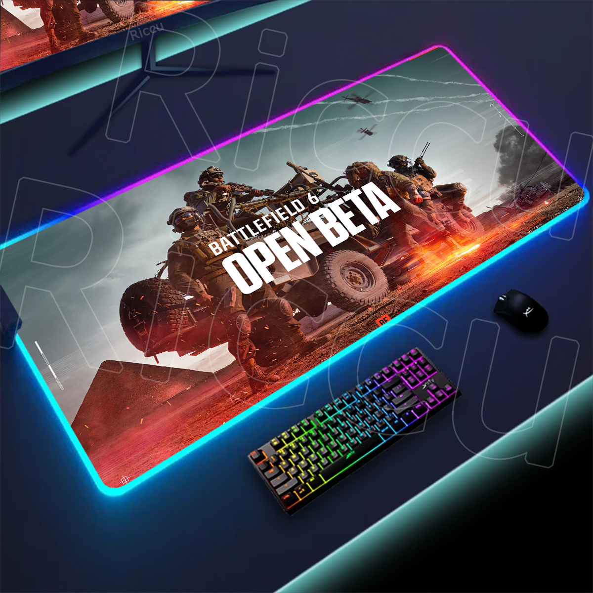 New Gamer Rgb Desk Mat Back Li - Desk Setup Gadgets のレビューと価格