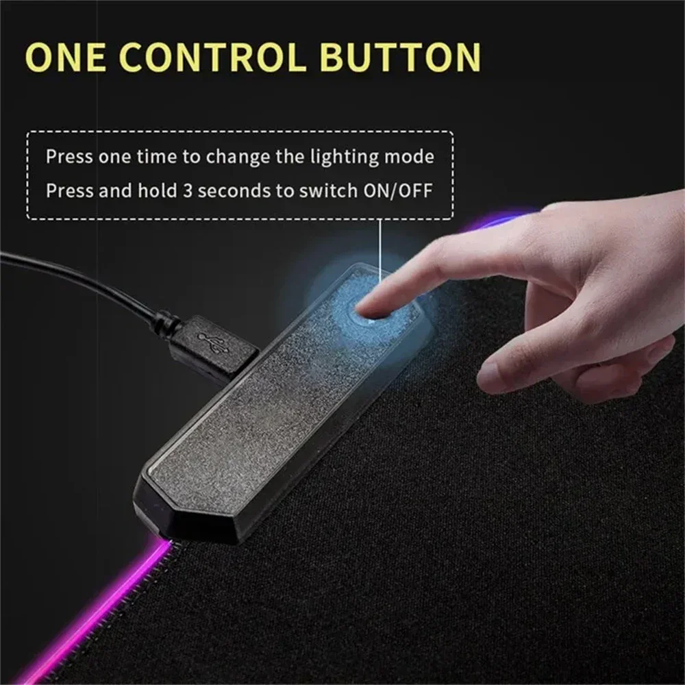 New Gamer Rgb Desk Mat Back Li - Desk Setup Gadgets のレビューと価格