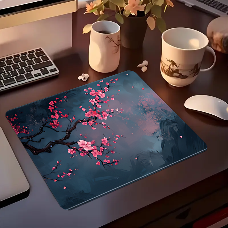 Night Cherry Blossom gaming mo - Rubber Mat Desk のレビューと価格