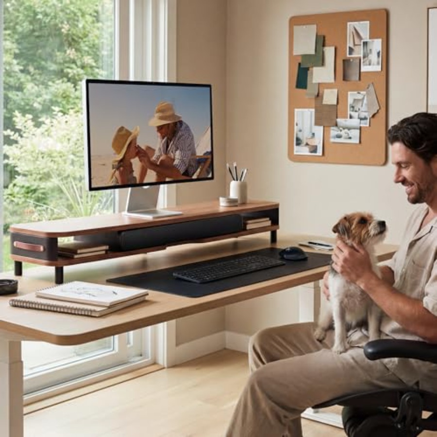 Dual monitor riser for ergonom - Desk Setup Dual Monitor のレビューと価格