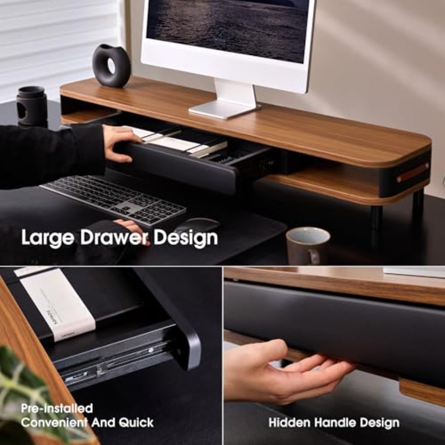 Dual monitor riser for ergonom - Desk Setup Dual Monitor のレビューと価格