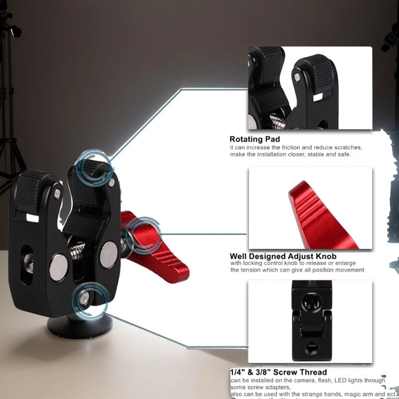 Super Clamp Camera Clamp Mount - Monitor Arm Clamp のレビューと価格