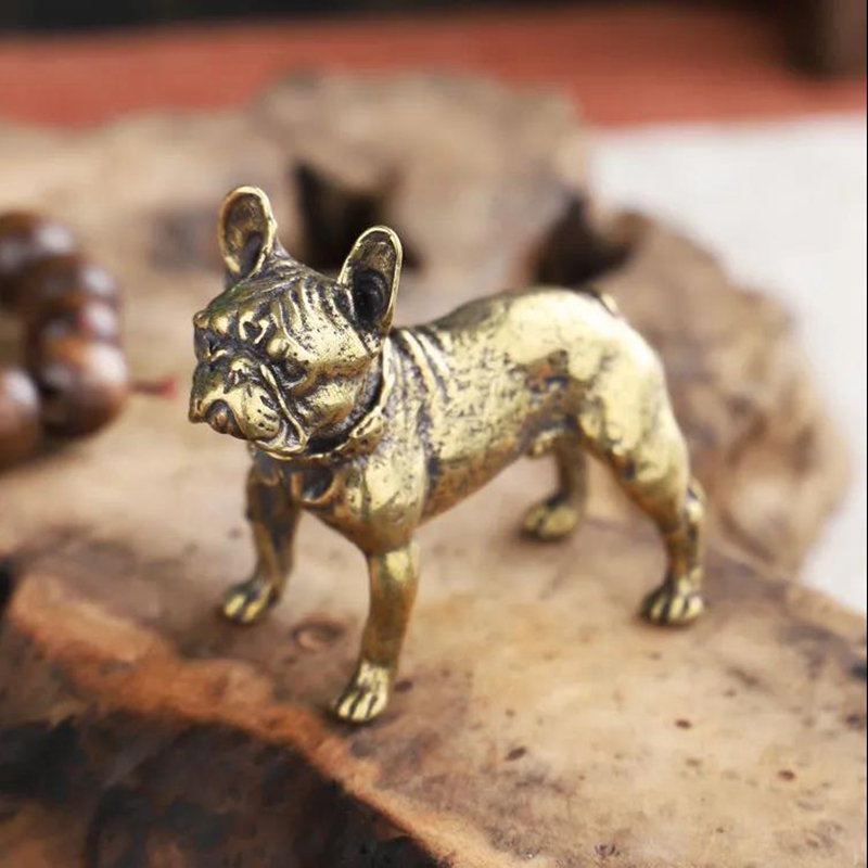 Copper Desk Ornaments Bulldog  - Desk Setup Retro のレビューと価格