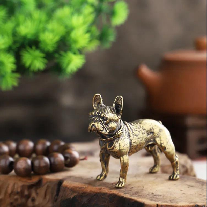 Copper Desk Ornaments Bulldog  - Desk Setup Retro のレビューと価格