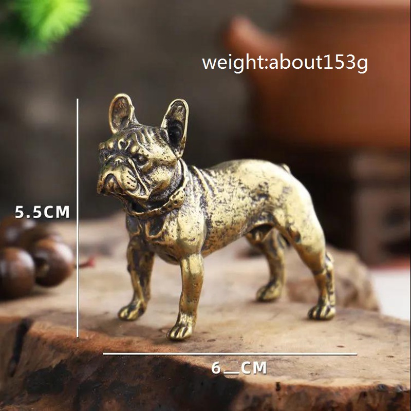 Copper Desk Ornaments Bulldog  - Desk Setup Retro のレビューと価格