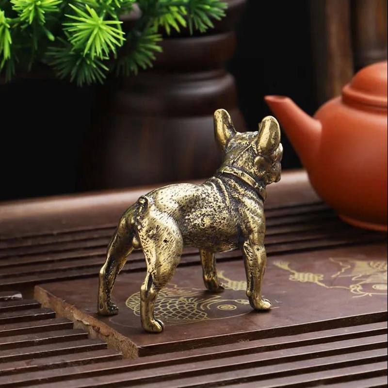 Copper Desk Ornaments Bulldog  - Desk Setup Retro のレビューと価格