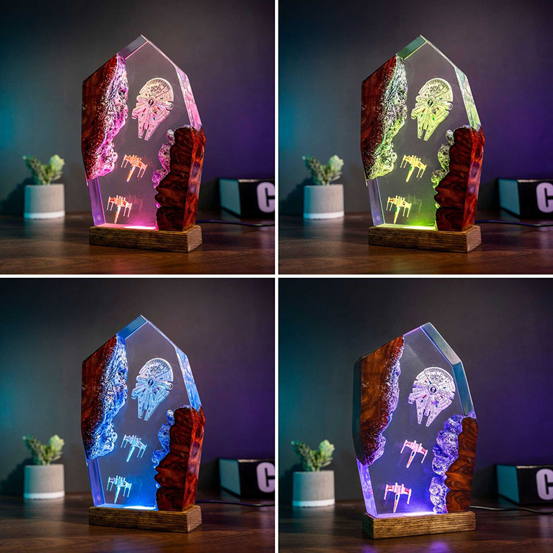 Table Resin Lamp Universe War  - Desk Setup Desk のレビューと価格
