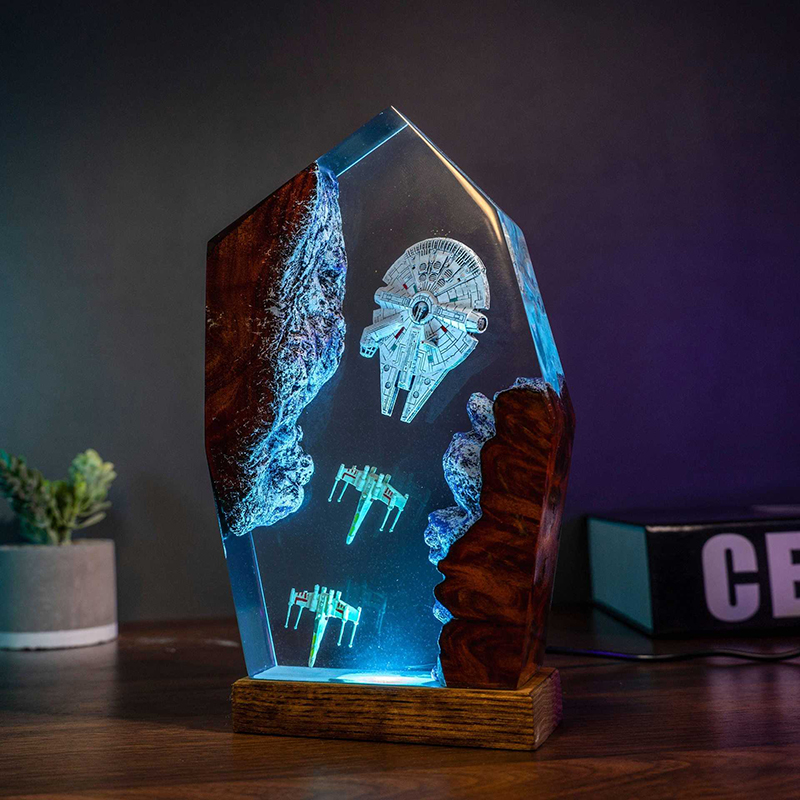 Table Resin Lamp Universe War  - Desk Setup Desk のレビューと価格