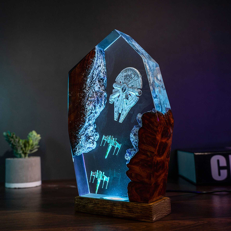 Table Resin Lamp Universe War  - Desk Setup Desk のレビューと価格