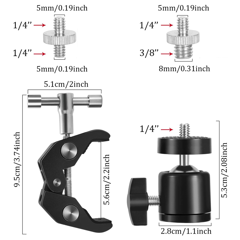 Super Clamp 360° Ball Head Mag - Monitor Arm Clamp のレビューと価格